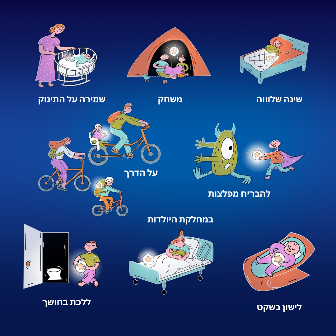 מנורת הלילה הניידת Little Moon